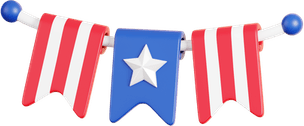 4th Of July Banner PNG