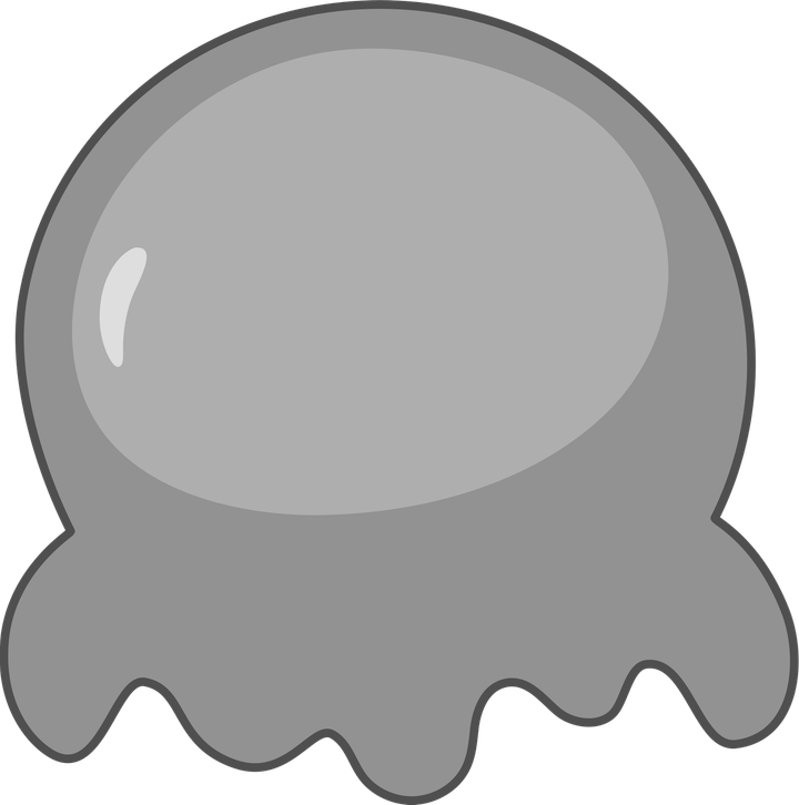 Grey Text Bubble PNG
