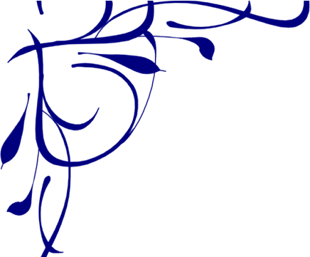 Blue Line Border PNG