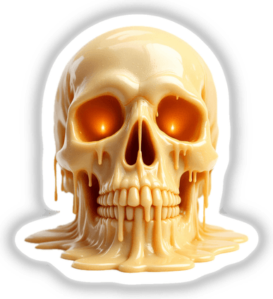 Dripping Skull PNG