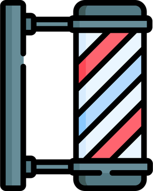 Barber Pole Sign PNG