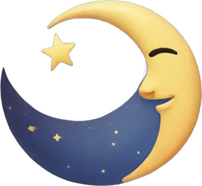 Waning Crescent Moon PNG