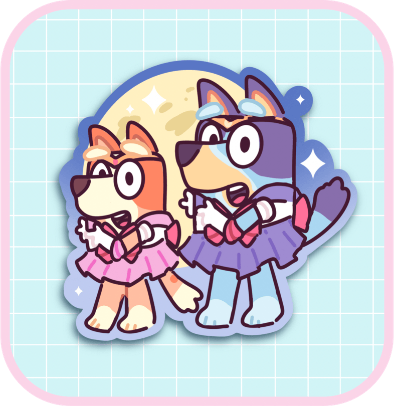 Bluey Stickers PNG