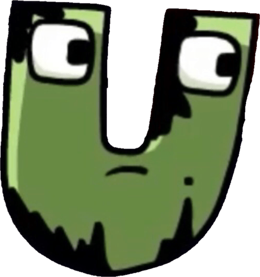 Alphabet Lore Letter U PNG