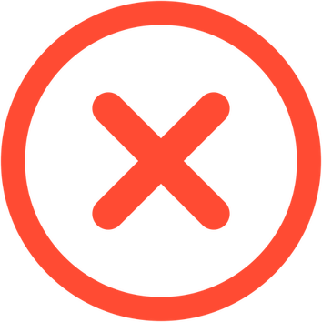 Red Circle X PNG