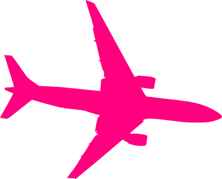 Airplane Pink PNG