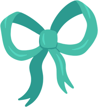 Green Coquette Bow PNG