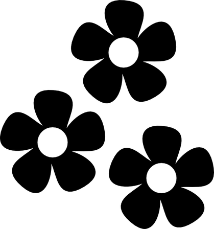 Black Flower PNG