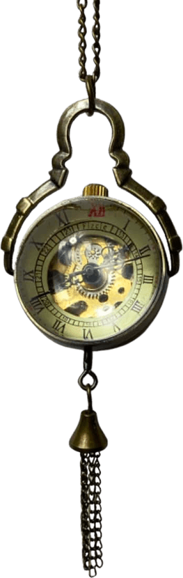 Pocket Watch With Chain PNG