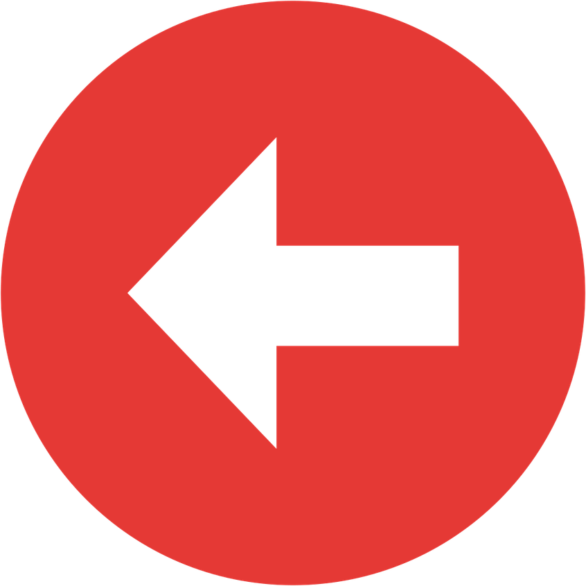 Red Arrow Left PNG