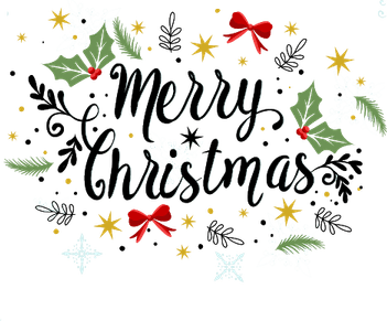 Merry Christmas Text PNG