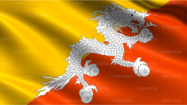 Bhutan Flag PNG