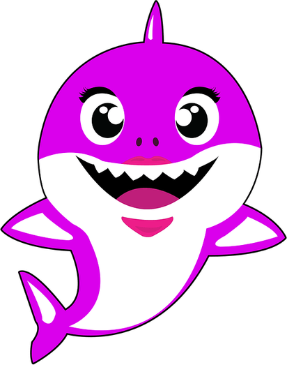 Baby Shark Nina PNG