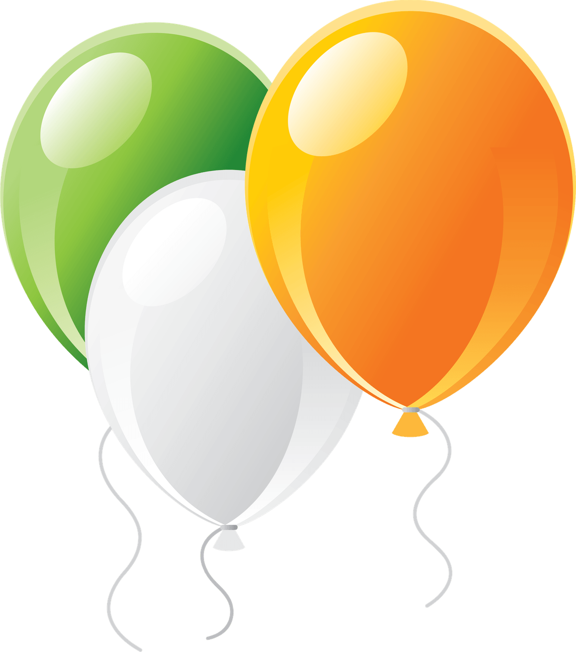 Green And Gold Balloons PNG