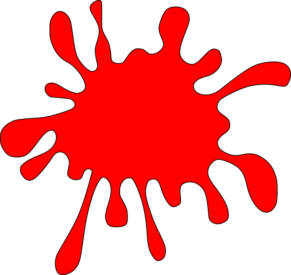 Red Paint Splatter PNG