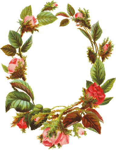 Flower Border A4 Size PNG