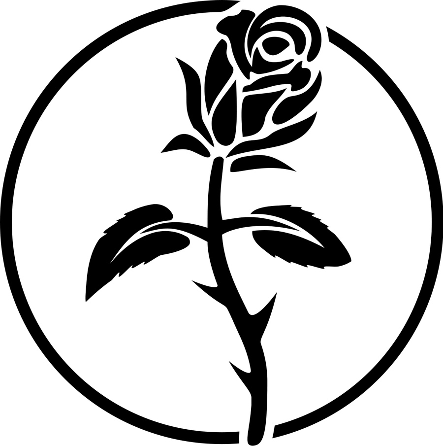 Roses Black PNG