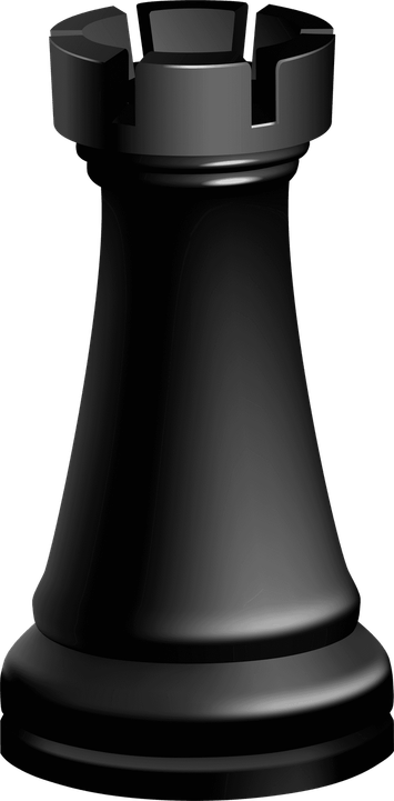 Chess King Black PNG