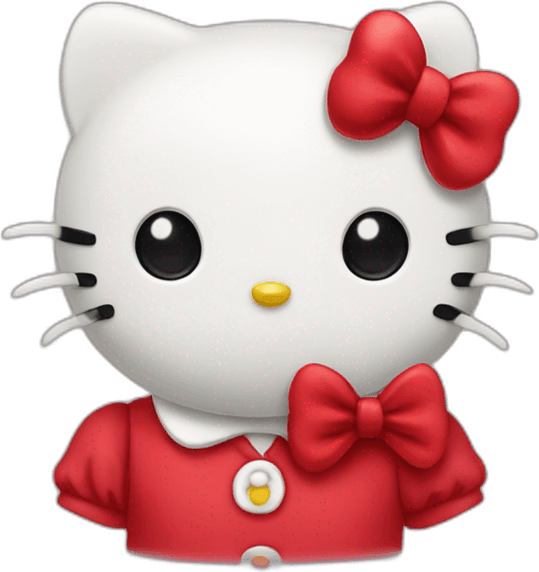 Hello Kitty Red Bow PNG