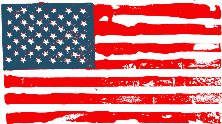 Grunge American Flag PNG