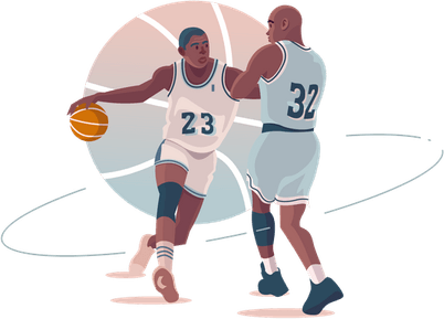 Playing Basketball PNG