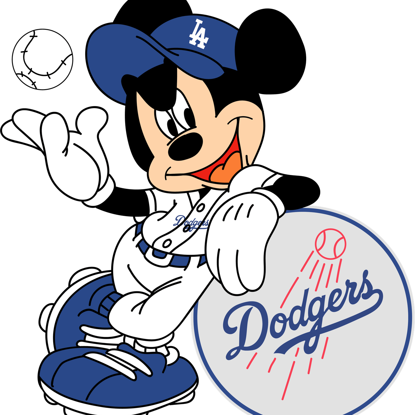 Mickey Mouse Baseball PNG