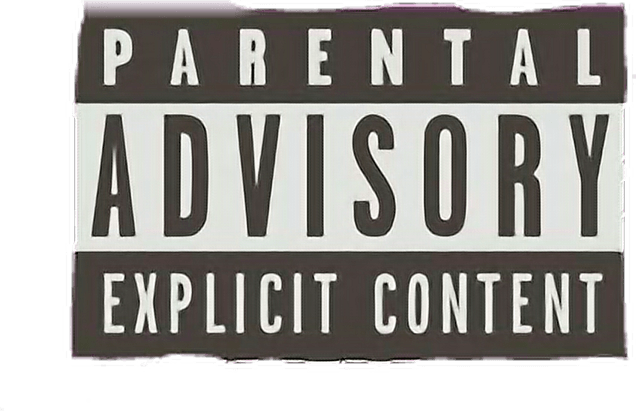 White Parental Advisory PNG