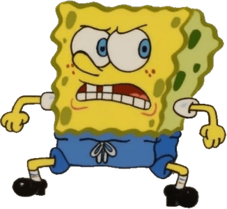 Angry Spongebob PNG