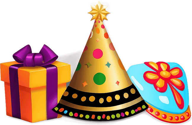 Birthday Hat Purple PNG