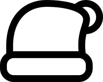 Santa Hat Black PNG