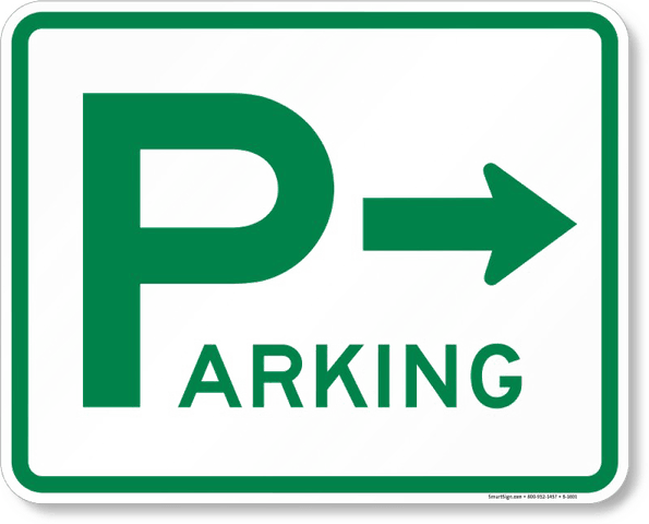 Parking Only Sign PNG