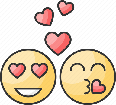 Iphone Heart Eyes Emoji PNG