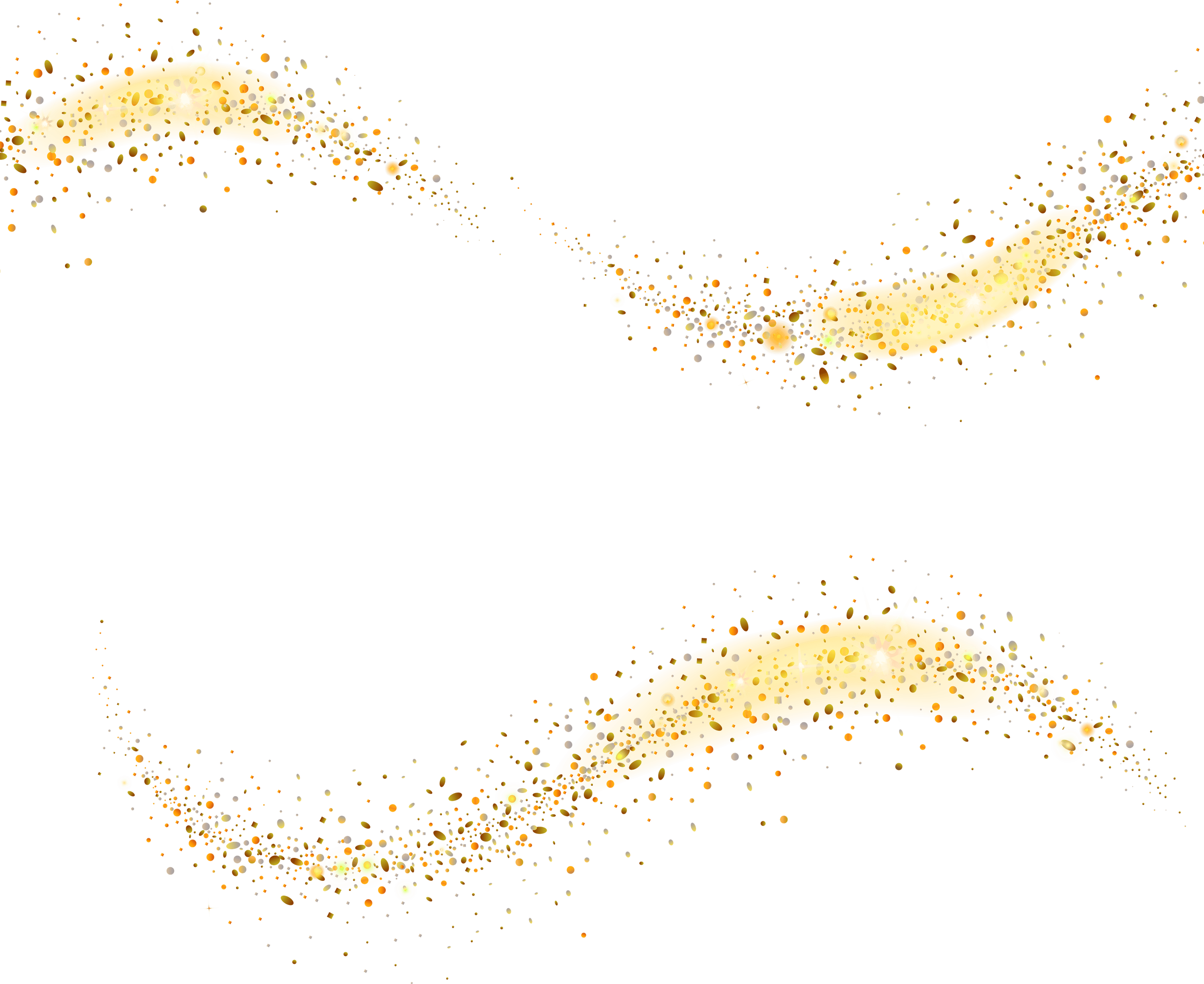 Golden Glitter PNG