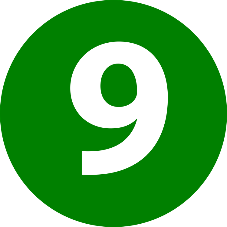 9 Number PNG