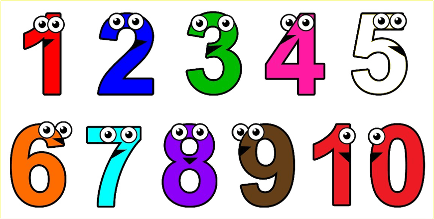 1 To 10 Number PNG