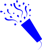 Blue Confetti PNG