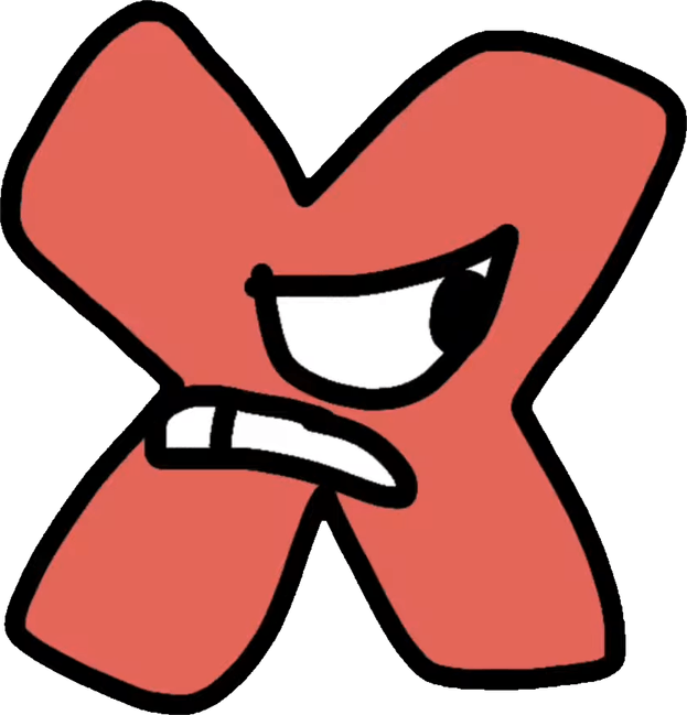 Alphabet Lore Letter X PNG