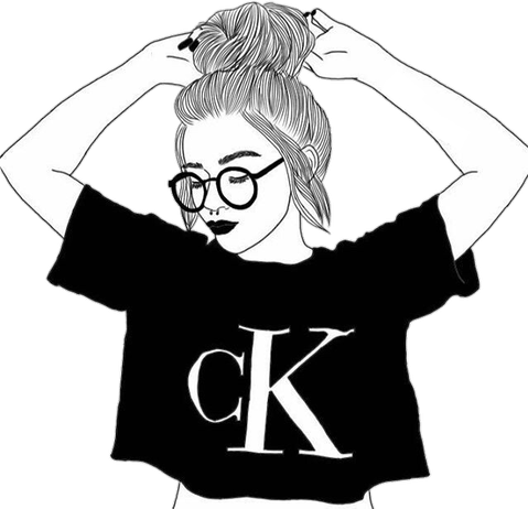 Cute Drawing Of Girls PNG