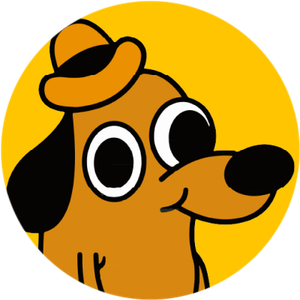 This Is Fine Dog PNG