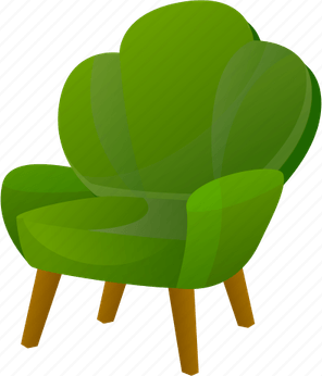 Armchair Green Vintage PNG