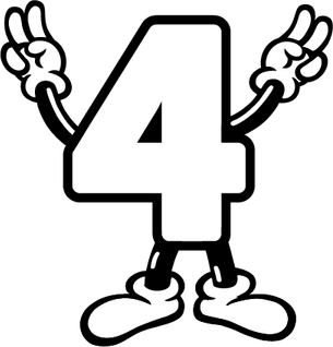 4 Number PNG