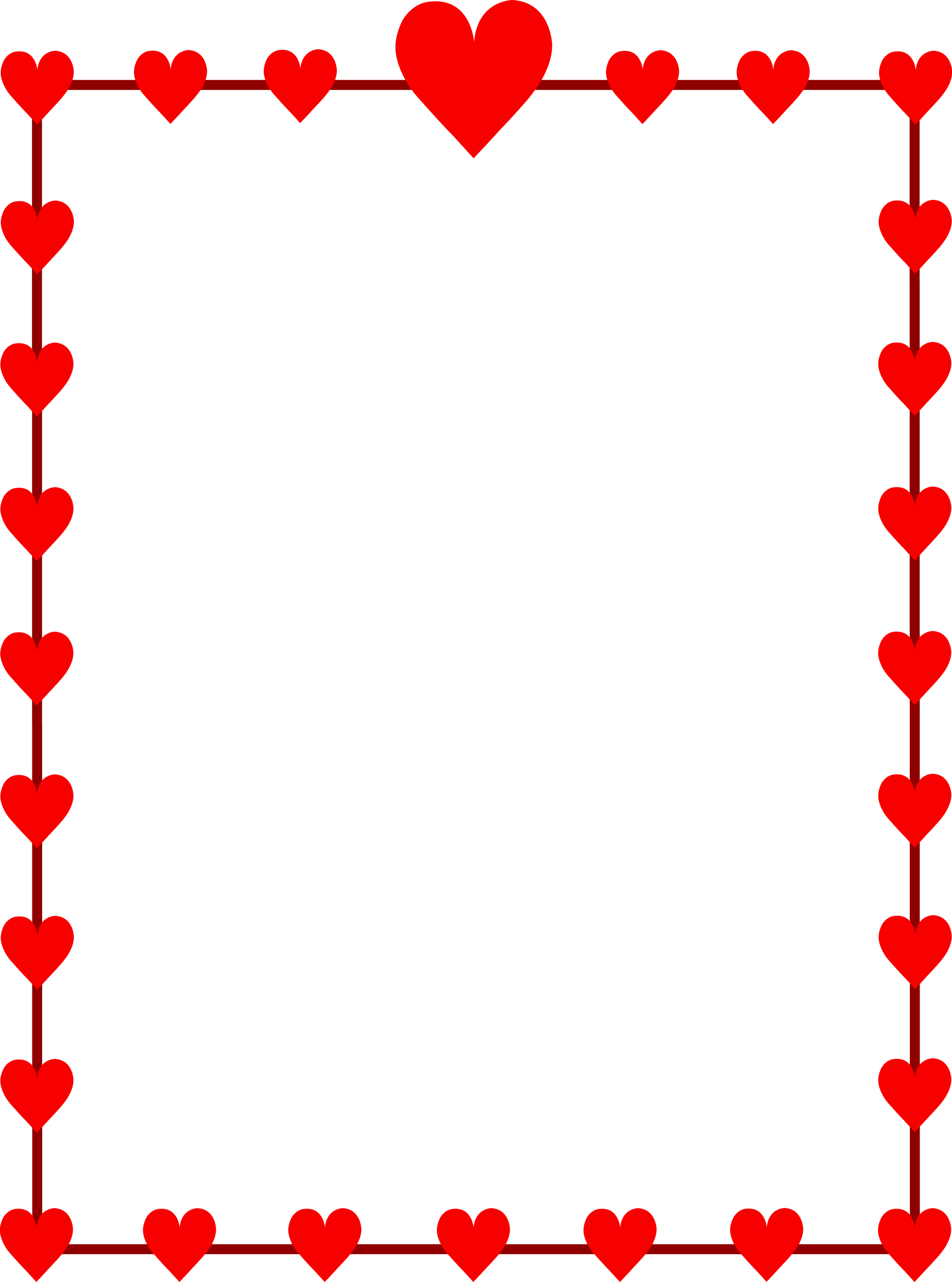 Heart Border PNG