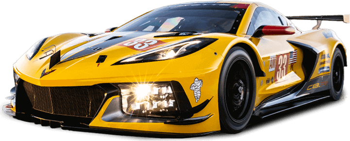 Yellow Race Car PNG
