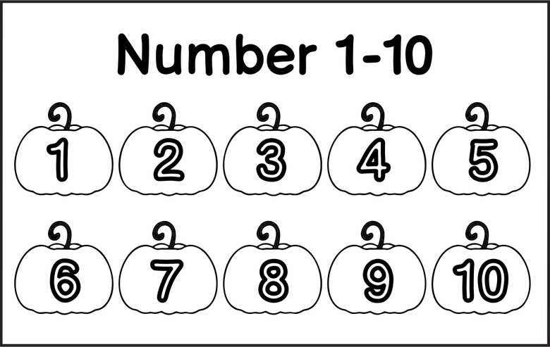 1 To 10 Number PNG