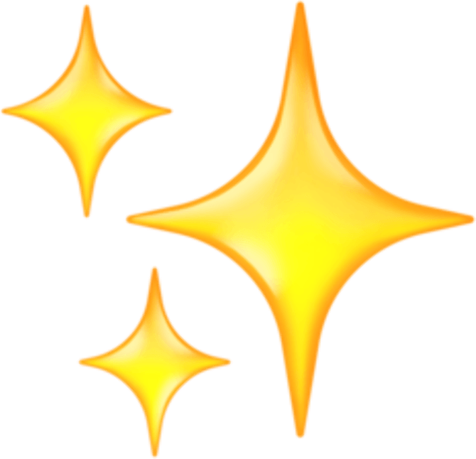 Emoji Sparkles PNG