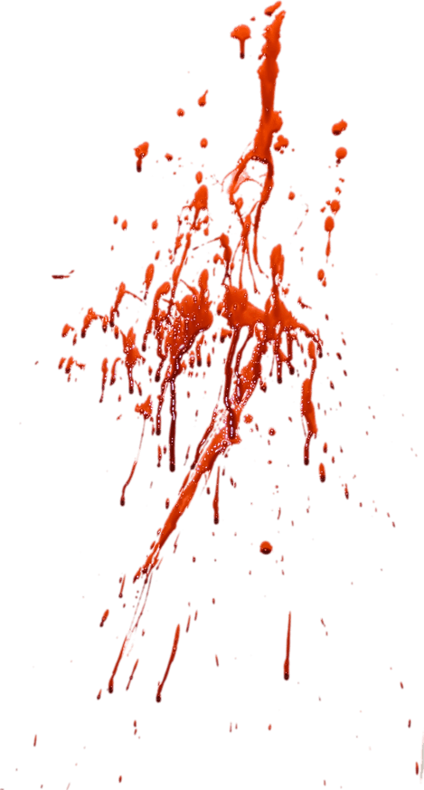 Hand Painted Blood PNG
