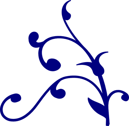 Dark Blue Flower PNG
