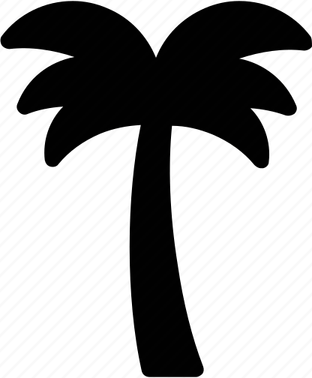 Black Palm Tree PNG