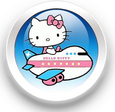 Hello Kitty Airplane PNG