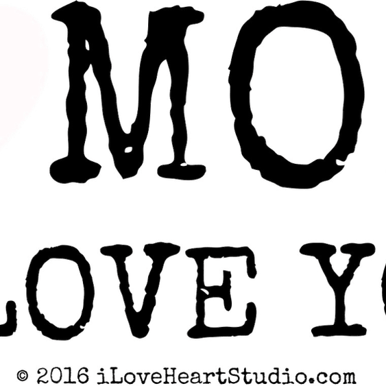 I Love You Mom PNG
